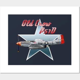 Old Crow P51 Mustang Posters and Art